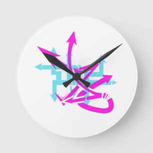Abstract Arrows Wall Clock