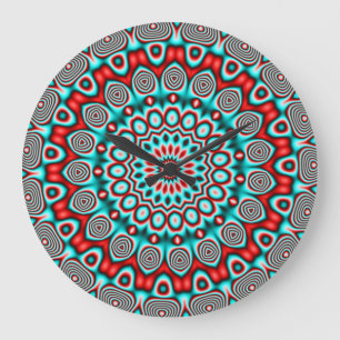 Abstract Art 100 Clock