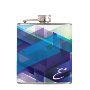 Abstract Art 105 Wrapped Flask
