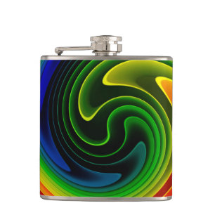 Abstract Art 111 Wrapped Flask