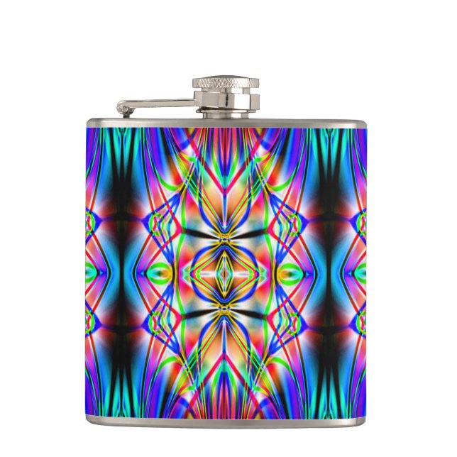 Abstract Art 117 Wrapped Flask (Front)