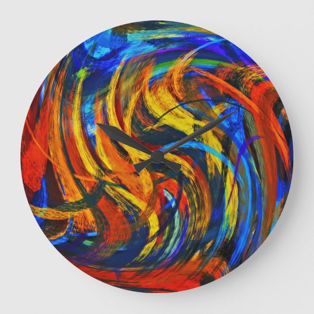 Abstract Art #11 Large Clock (Front)