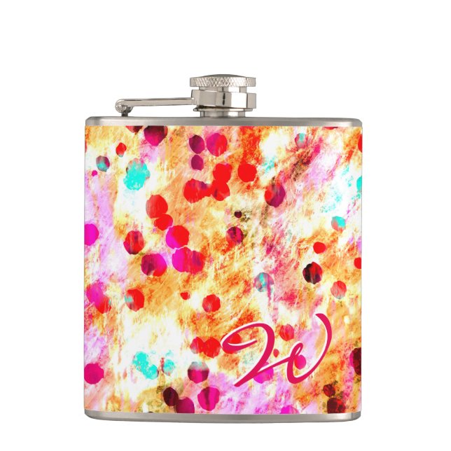 Abstract Art 148 Wrapped Flask (Front)