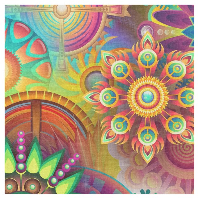 Abstract Art 163 Fabric (Close Up)