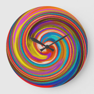 Abstract Art #16 Large Clock