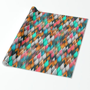 Abstract Art 175A-D Image Options Wrapping Paper
