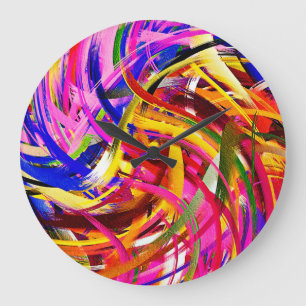 Abstract Art #22 Large Clock