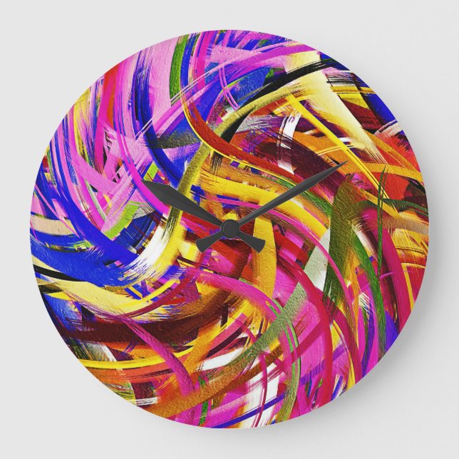 Abstract Art #22 Large Clock (Front)