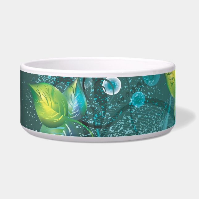 Abstract Art 24 Pet Bowl (Left)