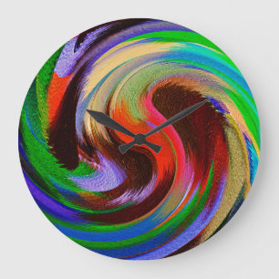 Abstract Art #25 Large Clock