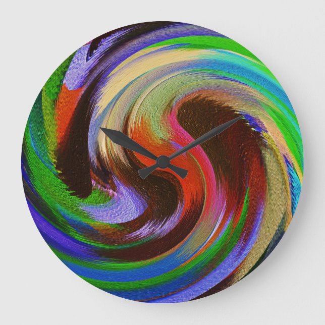 Abstract Art #25 Large Clock (Front)