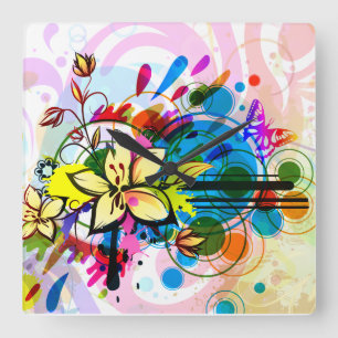 Abstract Art 26 Clock