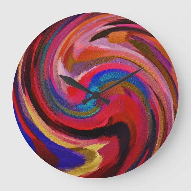 Abstract Art #26 Large Clock (Front)