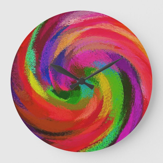 Abstract Art #28 Large Clock (Front)