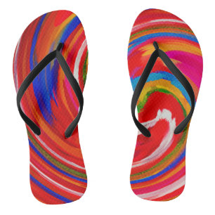Abstract Art #29 Flip Flops