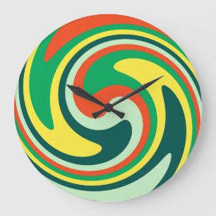 Abstract Art #2 Large Clock