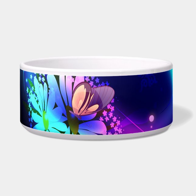 Abstract Art 38 Pet Bowl (Left)