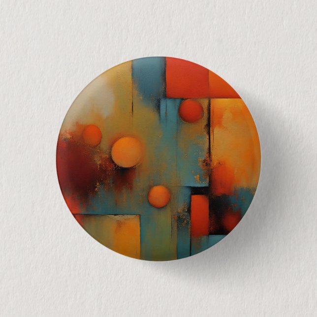 Abstract art 3 cm round badge (Front)