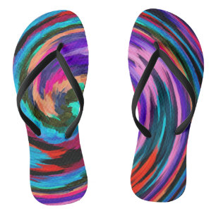Abstract Art #40 Flip Flops