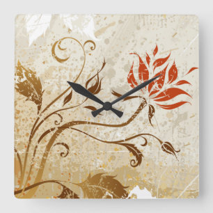 Abstract Art 50 Clock