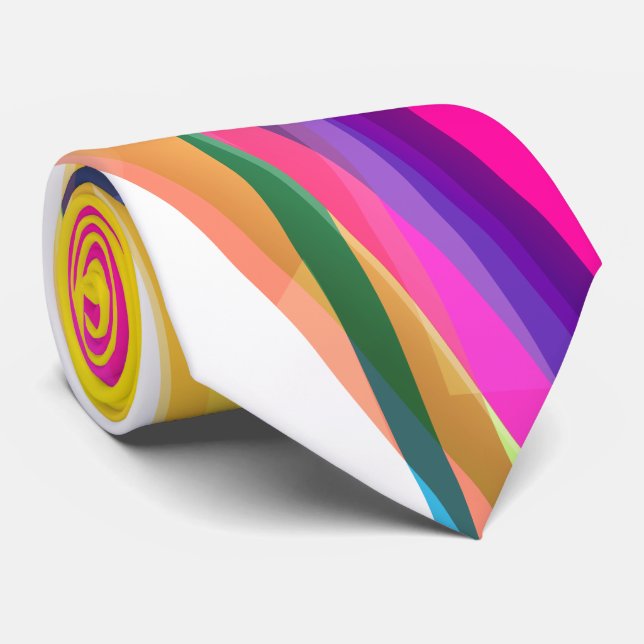 Abstract Art 7 Tie (Rolled)