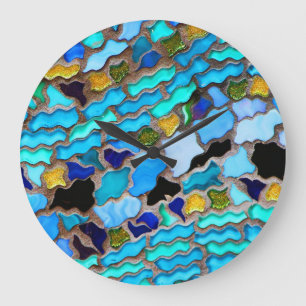 Abstract Art 80 Wall Clocks & Numeral Options