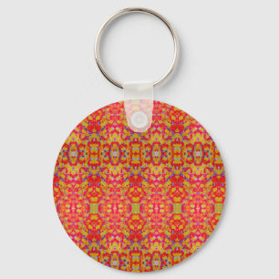 Abstract Art 8 Key Ring