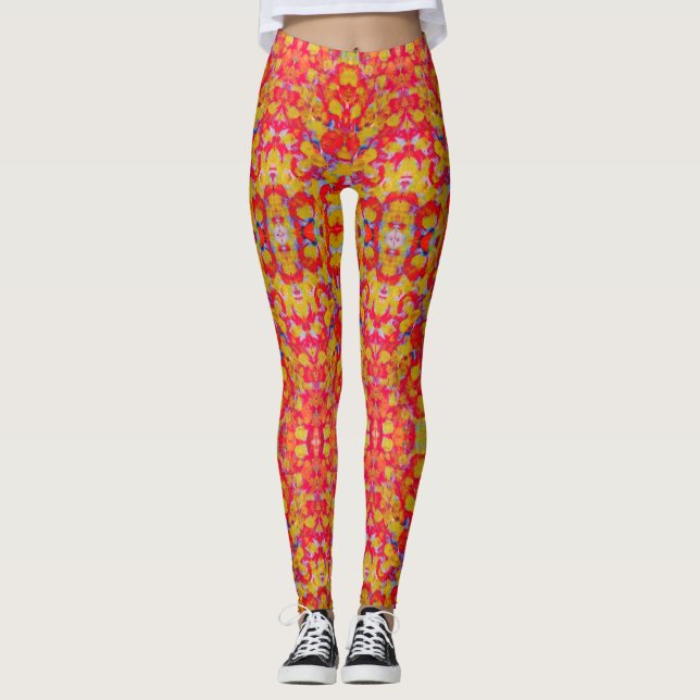 Abstract Art 8 Leggings (Front)
