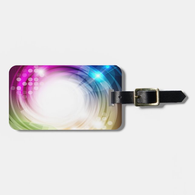 Abstract Art 9 Luggage Tags Options (Front Horizontal)