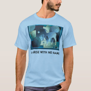 Abstract ART - A HORSE - blue sand T-Shirt