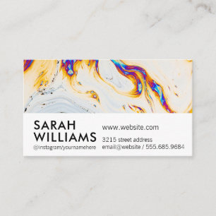 Abstract Art   Artista Business Card