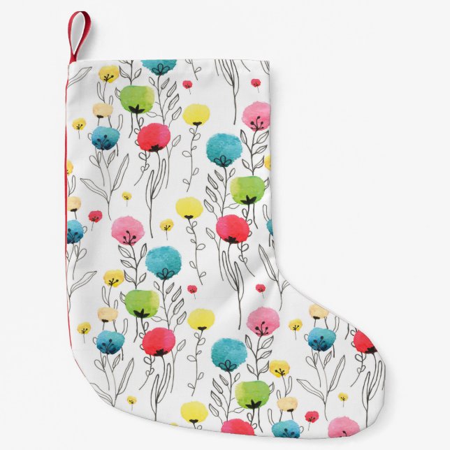 abstract, art, artistic, backdrop, background, bea small christmas stocking (Front)