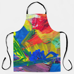Abstract art background. Hand-painted background. Apron