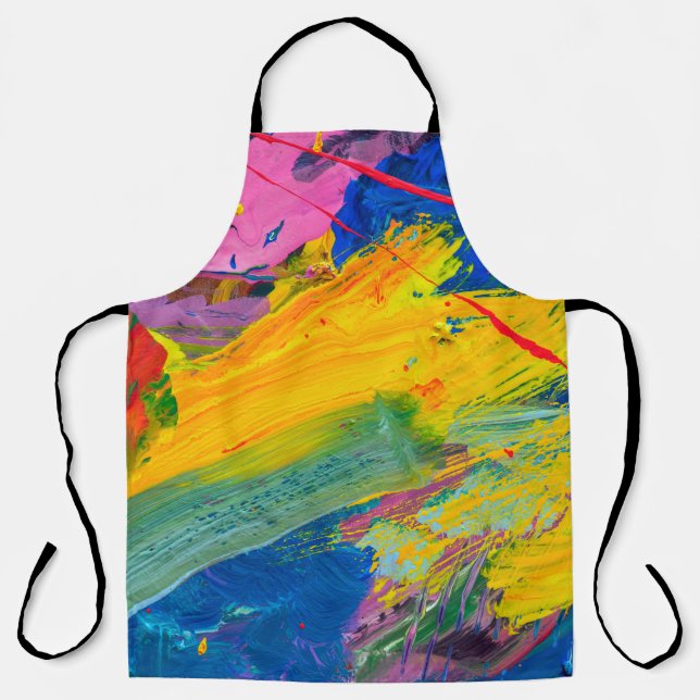 Abstract art background. Hand-painted background.  Apron (Front)