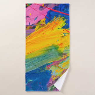 Abstract art background. Hand-painted background. Bath Towel