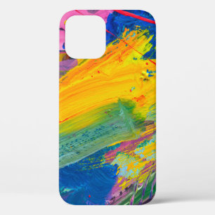 Abstract art background. Hand-painted background. iPhone 12 Case