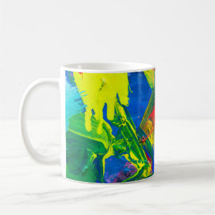Abstract art background. Hand-painted background.  Coffee Mug