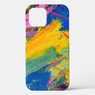 Abstract art background. Hand-painted background. iPhone 12 Case