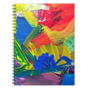 Abstract art background. Hand-painted background. Notebook