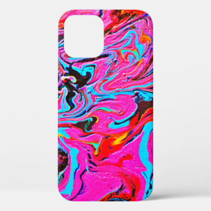  Abstract Art, Background, Hand Painting, Fluid Ar iPhone 12 Case