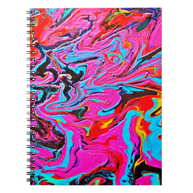  Abstract Art, Background, Hand Painting, Fluid Ar Notebook (Front)