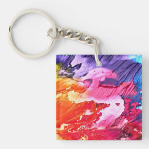 Abstract Art Background Key Ring