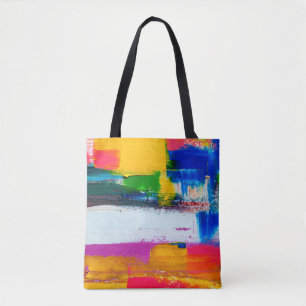 Abstract art background. Modern art. Multicolored Tote Bag