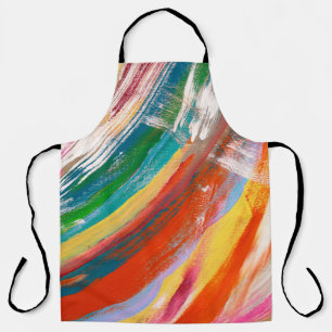 Abstract art background oil paint brush strokes. o apron