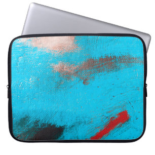 Abstract Art Backgroundart,paint,fine,blue,canvas, Laptop Sleeve