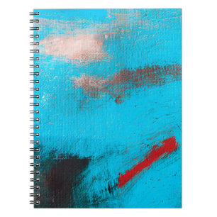 Abstract Art Backgroundart,paint,fine,blue,canvas, Notebook