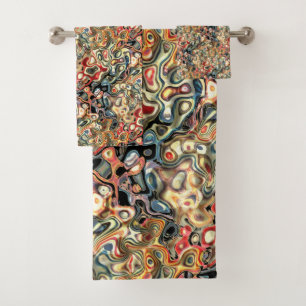 Abstract Art Bath Towel Set