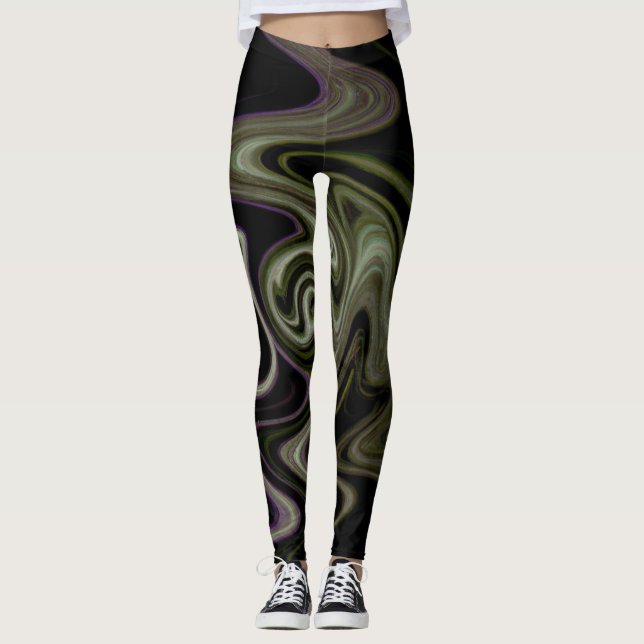 Abstract art beautiful Leggings (Front)