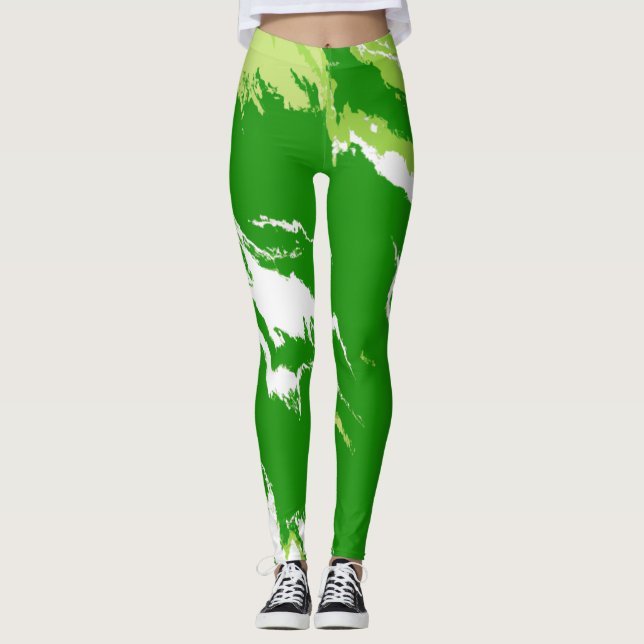 Abstract art beautiful Leggings (Front)