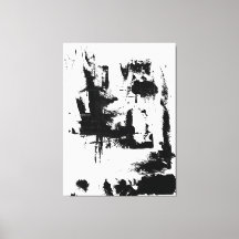 Abstract Art, Black and white Extra large canvas